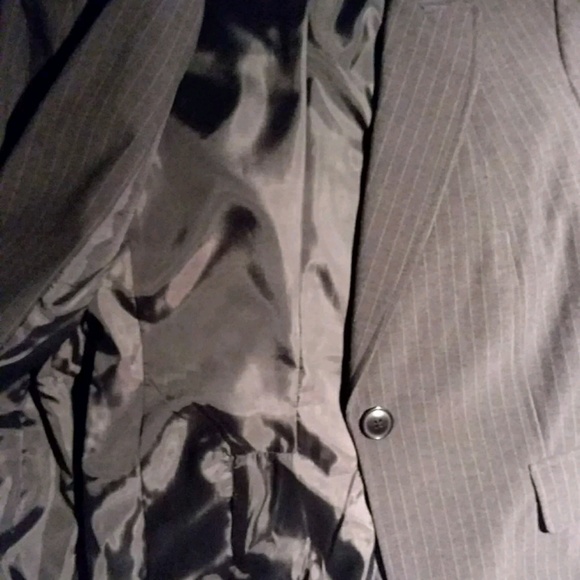 $94 Rafaella Size 10 Charcoal 2 Way Stretch Blazer - Picture 7 of 9